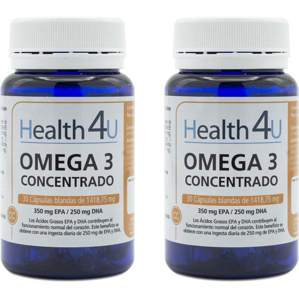 Health4u H4u Omega 3 30 Softgels 1418,75 Mg Pacote 2