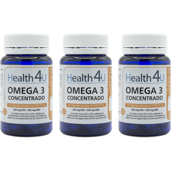 Health4u H4u Omega 3 30 Kapseln 1418,75 mg Packung 3