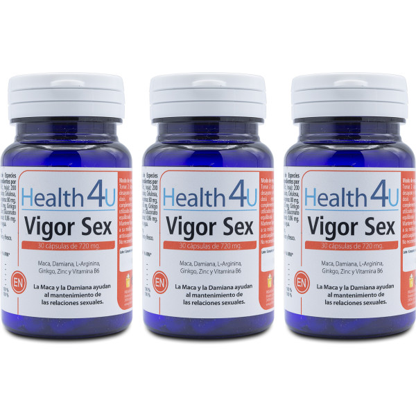 Health4u H4u Vigor Sex 30 Gélules 720 Mg Pack 3