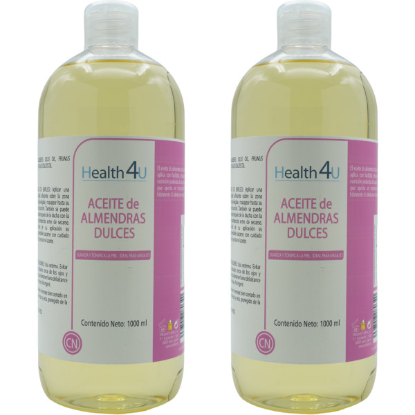 Health4u H4u Zoete Amandelolie 1000 Ml Pak 2