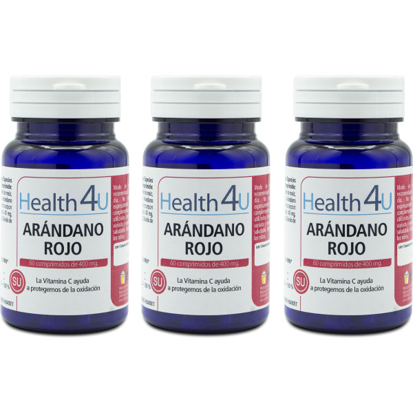 Health4u H4u Mirtillo Rosso 60 Compresse Da 400 Mg Confezione 3