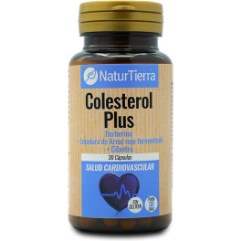 Naturtierra Colesterol Plus Berberina + Levadura De Arroz Rojo Fermentado + Cilantro 30 Cápsulas