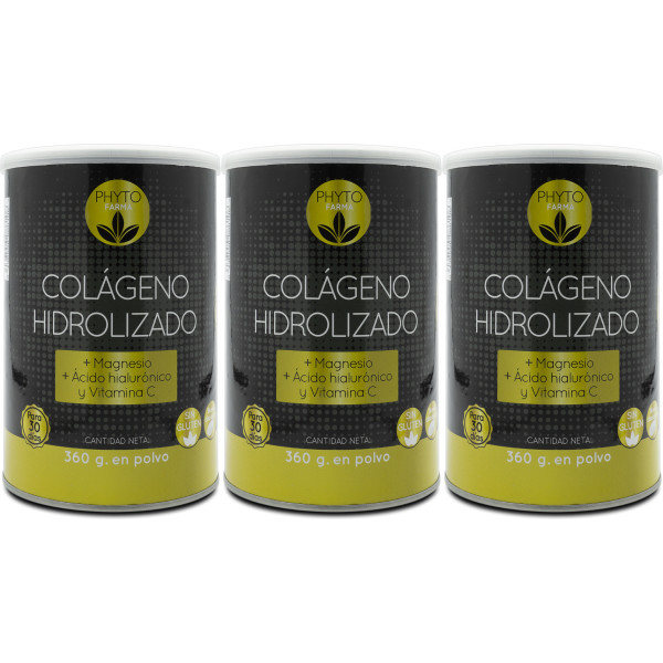 Phytofarma Gehydrolyseerd Collageenpoeder 360 G Pack 3