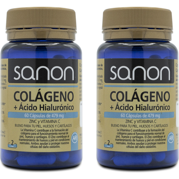 Sanon Collageen + Hyaluronzuur 60 Capsules Pak 2