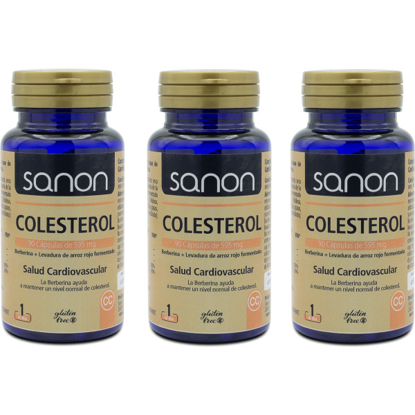 Sanon Colesterol 90 Cápsulas De 570 Mg Pack 3