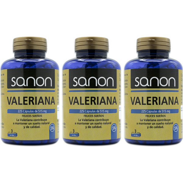 Sanon Valeriana 225 Kapseln 515 mg Packung 3