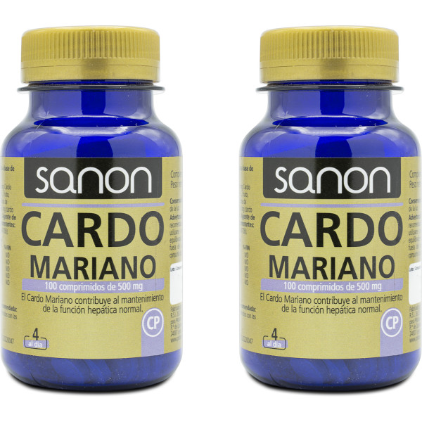 Sanon Milk Thistle 100 comprimidos 500 mg pacote 2