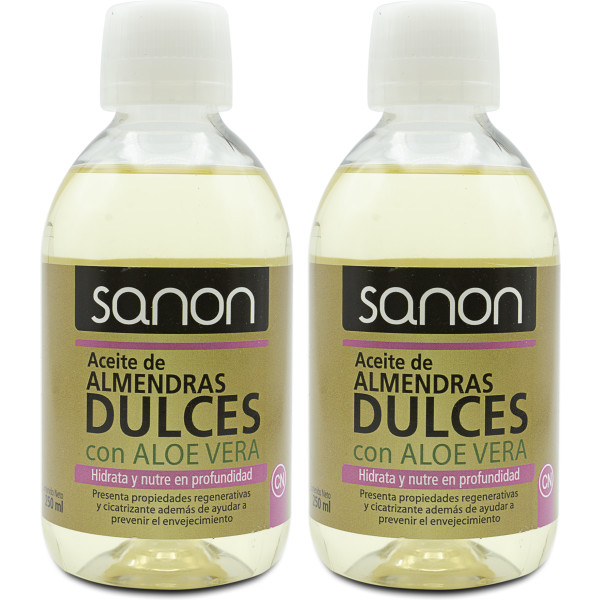 Sanon Mandelöl mit Aloe Vera 250 ml Packung 2