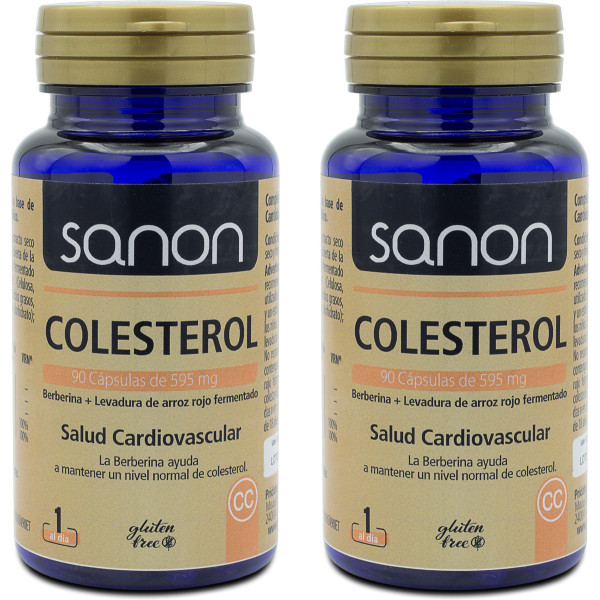 Sanon Cholesterol 90 capsules 570 mg pak 2