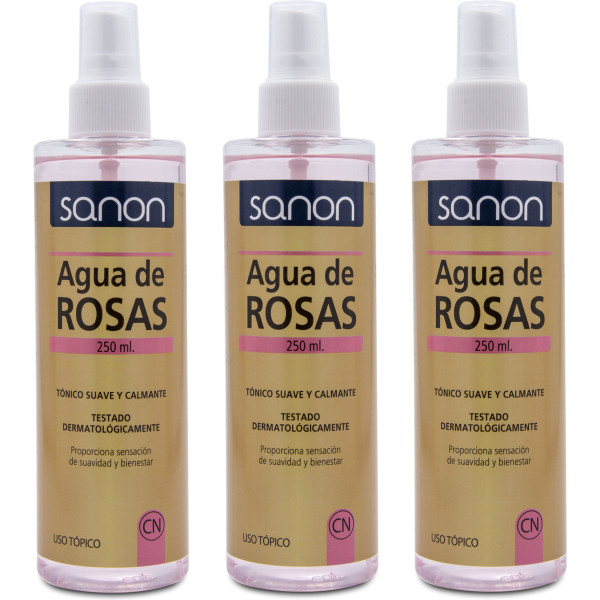 Sanon rozenwater 250 ml pak 3