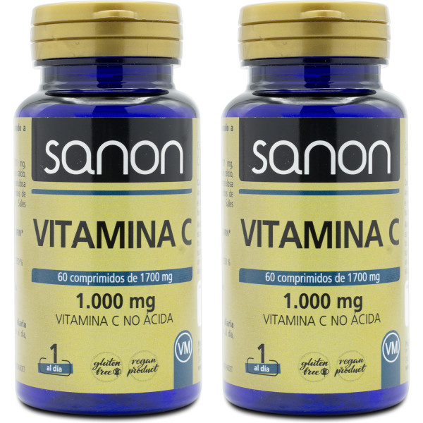 Sanon Vitamin C 60 Tabletten à 1700 mg, Packung 2