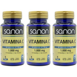 Sanon Vitamina C 60 Comprimidos de 1700 mg Pacote 3