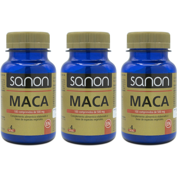 Sanon Maca 100 Comprimidos 500 Mg Pack 3