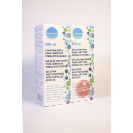 Solução exclusiva Solupharm para lentes de contato gelatinosas 2x500 ml