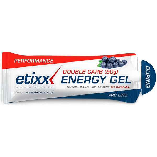 Etixx Double Carb Energy Gel 12 géis X 60 ml