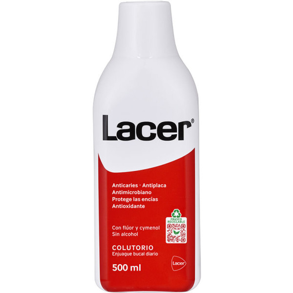 Lacer colutório diário antisséptico bucal 500 ml unissex