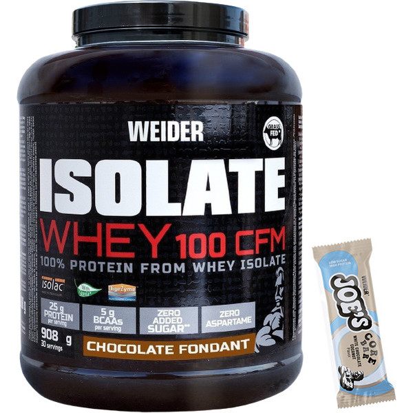 Pack REGALO Weider Isolate Whey 100CFM 908 Gr + Daily Energy 90 Unidades