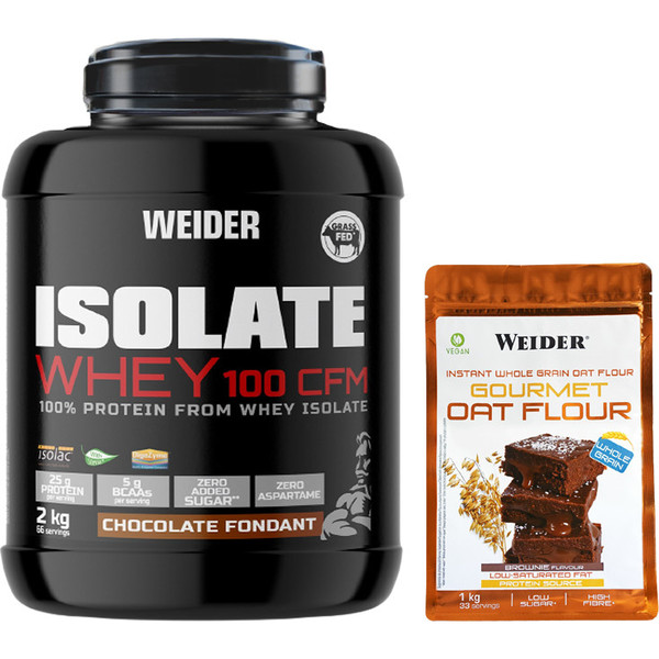 GESCHENKPACKUNG Weider Isolate Whey 100 CFM 2 kg + Whey Protein Creme Salted Caramel 250 Gr