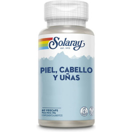 Solaray Pele Cabelos e Unhas 60 Vegcaps Unissex