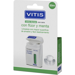Vitis Dental Tape mit Fluorid und Minze Duo 2 U Unisex