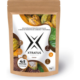 Xtratus Endurance Suplemento Con Carbohidratos. Proteína Vegana Y Electrólitos Después Entrenamiento Con Cacao 1kg