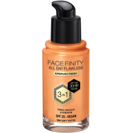 Max Factor FaceFinity All Day Flawless 3 in 1 Foundation N84-Soft Toffee 30 ml Mujer