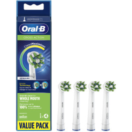 Cabeçotes Oral-b Cross Action branco 4 U unissex