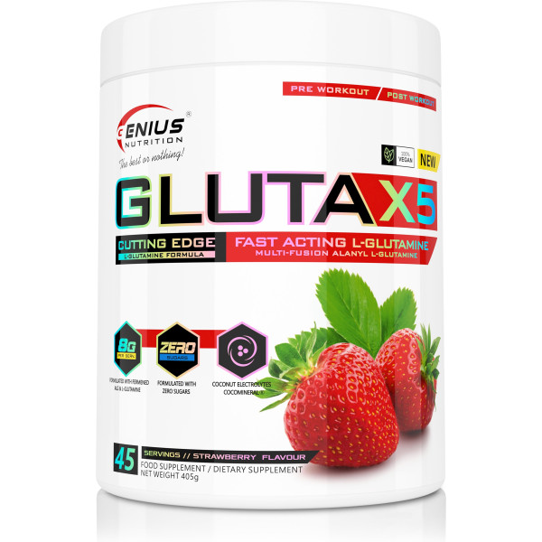 Genius Nutrition Aminoácidos Gluta-x5 405g/45serv