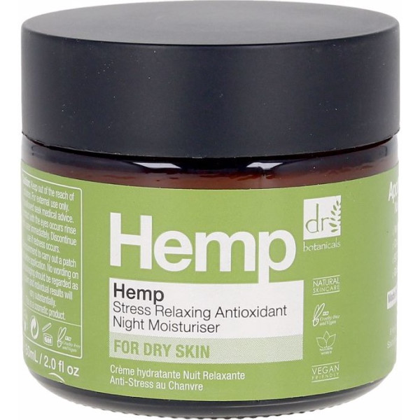 Dr Botanicals Hemp Stress Relaxing Antioxidant Night Moisturizer 60 ml Woman