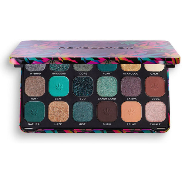 Revolution Make Up Forever Flawless Eyeshadow Palette With Cannabis Sativa Chilled Women