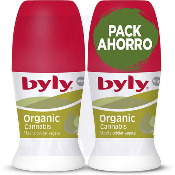 Byly Rollada van biologische cannabisdeodorant 2 x 50 ml unisex