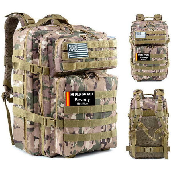 Beverly Nutrition Sac à Dos Usa 45 L Militaire