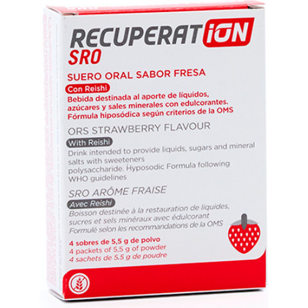 Recuperation SRO Suero Oral -  Solución de Rehidratación 4 Sobres x 5,5 gr