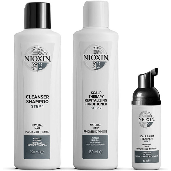 Nioxin System 2 - Kit - Tratamento Para Cabelos Naturais Com Perda De Densidade Unissex