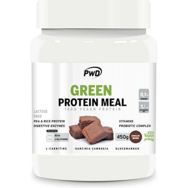 Green protein meal brownie