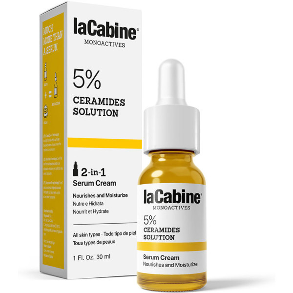 LA Cabine Monoactives 5% Ceramidas Soro Creme Solução 30 ml Unissex