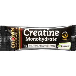 Crown Sport Nutrition Creatine Monohydrate Creapure 1 Dose X 5 Gr - With Anti-Doping Informed Sport Certification / Allergen Free
