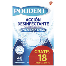 Pastilhas de Limpeza Polident Original 48 U Unissex