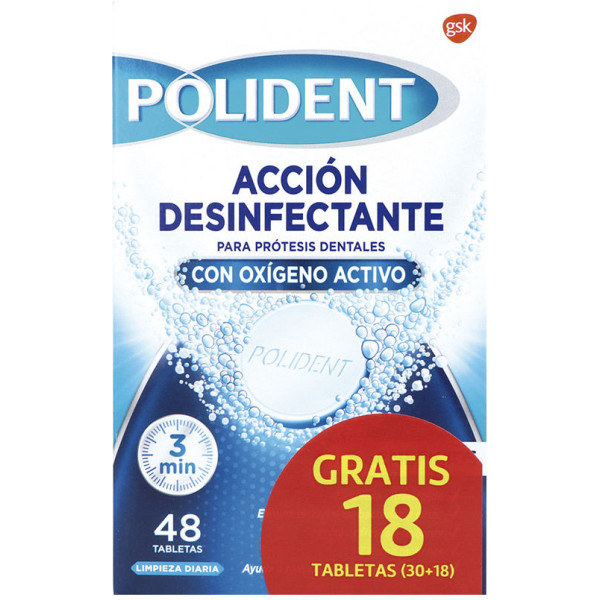 Polident Pastillas Originales Limpiadoras 48 U Unisex