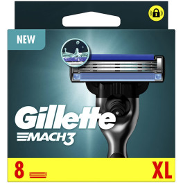 Gillette Mach 3 Cargador 8 Recambios Unisex