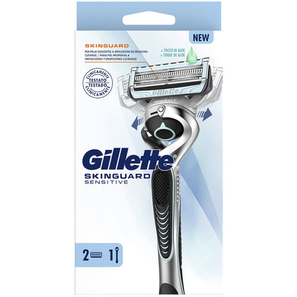 Gillette Skinguard Sensitive Machine + 2 Recharges Homme