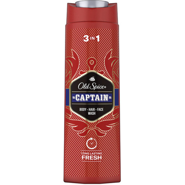 Gel de banho Old Spice Captain 3 em 1 400 ml unissex