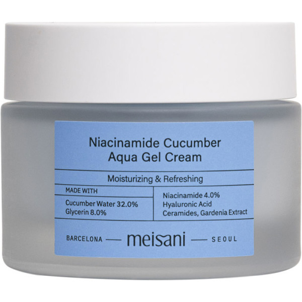 Meisani niacinamide komkommergel crème aqua 50 ml Vrouw