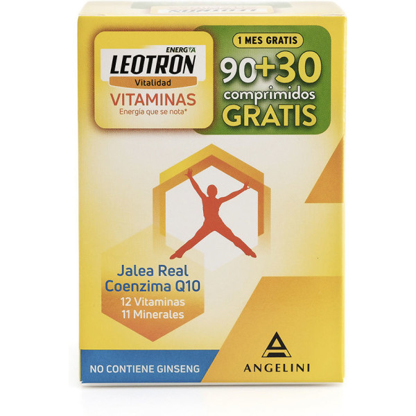 Leotron Vitamines Comprimés 90 + 30 Cadeau 120 U Unisexe