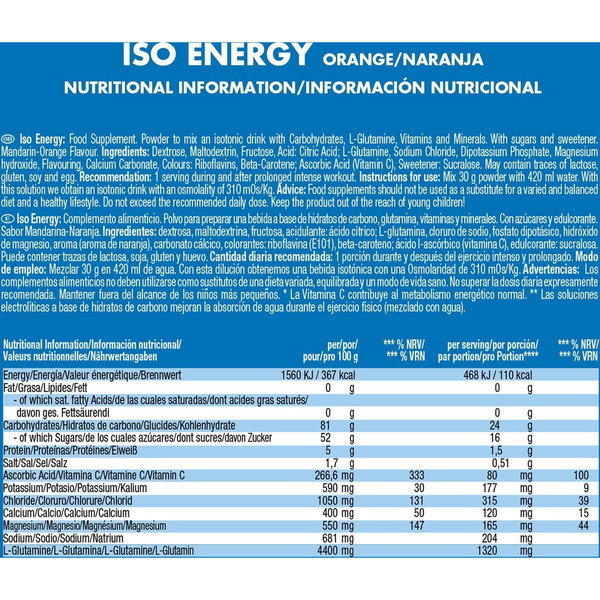 Victory Endurance Iso Energy 1 sobre x 30 gr