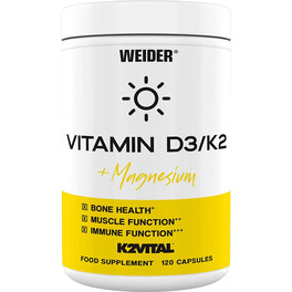 Weider Vitamina D3/k2 120 Cápsulas