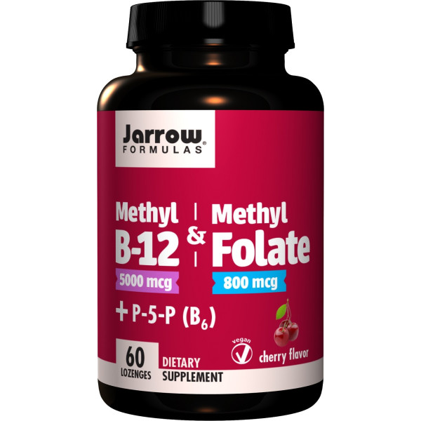 Jarrow Formulas Methyl B12 & Methyl Folate 800mcg 60 Lozenges