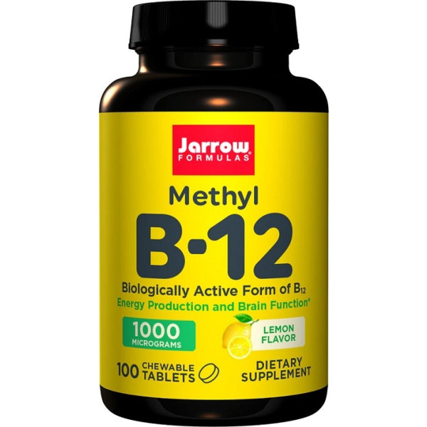 Jarrow Formulas Méthyl B12 1000mcg 100 Comprimés à Croquer