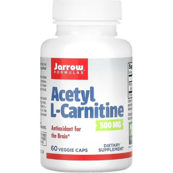 Jarrow Formulas Acetyl Lcarnitine 500mg 60 Vcaps