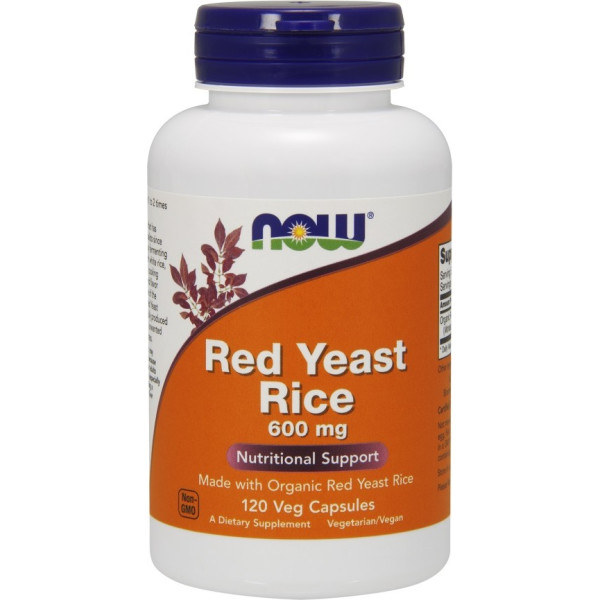 Now Red Yeast Rice Concentrated 10:1 Extract 1200mg 60 Comprimidos